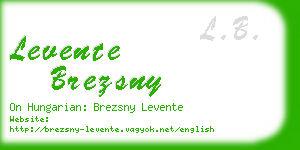 levente brezsny business card